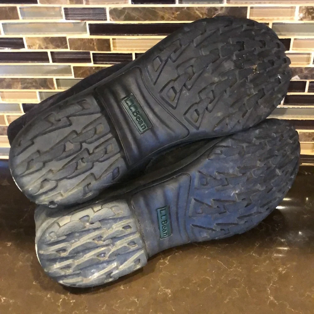 LL Bean suede fleece‎ lined mens winter boots size 10.5